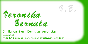 veronika bernula business card